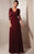 Alyce Paris Black Label - 29364 Laced Top and Sleeves Evening Gown in Red