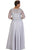 Long Lace Dress with Quarter Length Sleeves SC4097