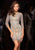 Scala - Bateau Neck Cocktail Dress 48377 in Platinum