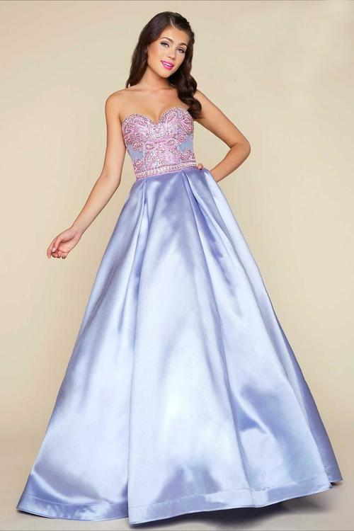 Mac Duggal - Ball Gowns Style 65845H in Pink and Blue