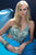 Alyce Paris  - 6524 Beaded V Neck Long Gown with Open Back in Blue