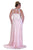 Illusion Jewel Neckline A-line Chiffon Dress SC7203