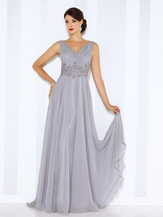 Cameron Blake by Mon Cheri - 116665W Dress in Gray