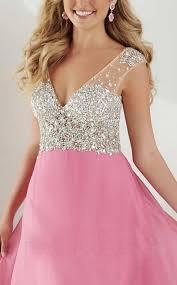 Tiffany Homecoming - Ethereal Illusion Chiffon A-Line Evening Gown 16190 In Pink and  Neutral