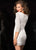 48377 Embellished Bateau Neck Sheath Dress