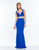 Terani Couture - 151P0063A Sophisticated Sleeveless Evening Gown in Blue