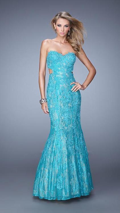La Femme - 20925 Prom Dress in Blue