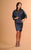 Daymor Couture - 602 Blouson-styled Sheath Dress in Gray
