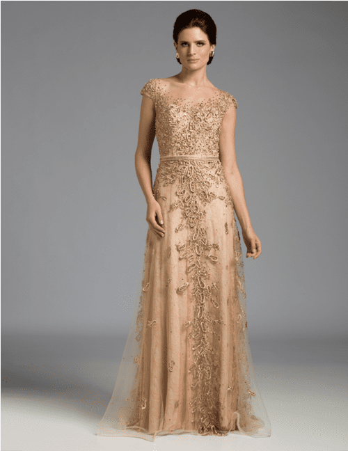 Lara Dresses - 32559 in Gold