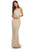 Sherri Hill - 53132 Fully Beaded Halter Neck Sheath Dress In Neutral