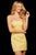 Sherri Hill - 53087 Strapless Lace-up Back Short Fitted Dress In Yellow