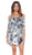 VaVa - Maxine Open Shoulder Dress Grey (VD9415) in Print