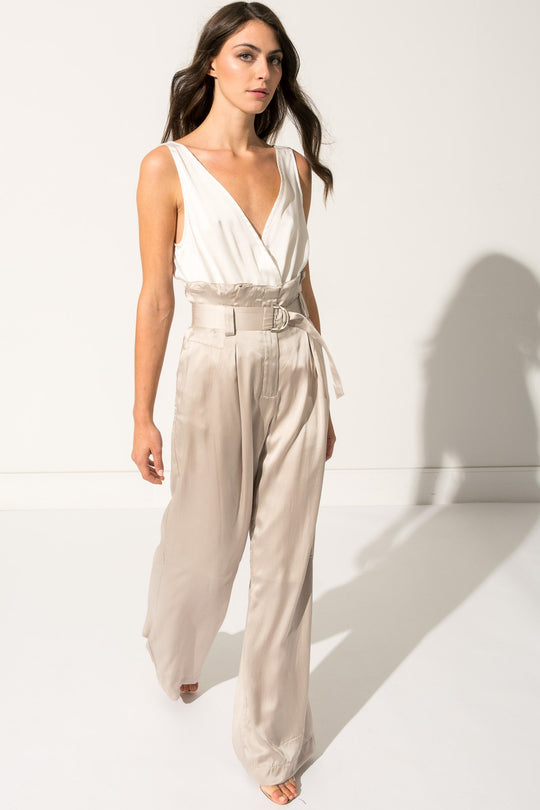 VIKA Pink Silk Pants  | VIKA Pantalons en soie rose