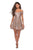 La Femme - 28155 Sequined Off-Shoulder A-line Dress In Neutral