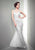 Mignon - Sequined Illusion Trumpet Gown VM1398 in White