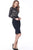 Jovani - 67754 Jewel Long Sleeves Cocktail Dress In Black