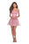 La Femme - 28156 Scoop Neck Tulle A-line Dress In Pink