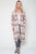 Goddis - Patterned Vance Longline Knit Jacket in Brown
