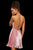 Sherri Hill - 53111 Short Bead Embellished Satin A-line Dress 53111 In Pink