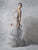 Janique - W1683 Embellished Illusion Bateau Fringe Sheath Gown In Silver