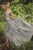 Janique - Embroidered Straight Neck A-line Gown W1691 in Silver