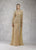 Janique - W17010 Fully Embellished Caped Evening Gown In Gold