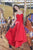 Janique W1712 - Strapless Sweetheart Mermaid Gown In Red