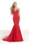 Janique W1712 - Strapless Sweetheart Mermaid Gown In Red