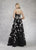 Janique - W2070 Strapless Sweetheart Ballgown In Black and White