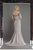 Janique - W2410 Embellished Off-Shoulder Mermaid Gown With Train In Silver