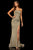 Sherri Hill - 52362 Glitter Stretch Strapless Mermaid Dress In Gold