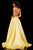 Sherri Hill - 52924 Strapless Satin A-Line Evening Gown In Yellow