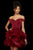 Sherri Hill - 53180 Short Off Shoulder Tiered Skirt Dress In Red