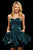Sherri Hill - 53107 Short Strapless Sweetheart A-line Dress In Green