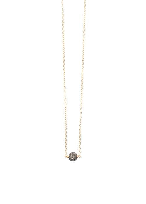 Petite Diamond Ball Necklace