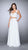 La Femme - Beautiful Sleeveless Sweetheart Two-piece Chiffon Dress 23979 in White