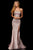Sherri Hill - 52362 Glitter Stretch Strapless Mermaid Dress In Pink and Gold