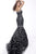 Jovani - 55714 Embroidered Tulle Sweetheart Mermaid Dress In Black and White