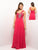 Blush - X057 One Shoulder Strap Evening Gown In Pink