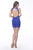 Jovani - JVN66631 Beaded Embroidered Jewel Cocktail Dress In Blue