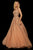 Sherri Hill - 11335 Beaded Embroidered Tulle V Neck A Line Dress In Gold