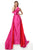 Jovani - 66361 Strapless Sweetheart Long Sheath Dress In Pink
