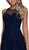 Jeweled Lace Bodice Chiffon A-Line Evening Gown