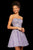 Sherri Hill - 53099 Beaded Lace Short Tulle A-line Dress In Purple