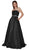 Nox Anabel - Y154 Strapless Pleated A-Line Evening Gown