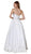 Nox Anabel - Y154 Strapless Pleated A-Line Evening Gown