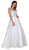 Nox Anabel - Y154 Strapless Pleated A-Line Evening Gown