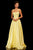 Sherri Hill - 52457 Scoop Strappy Bandeau A Line Dress In Yellow
