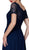 Nox Anabel - Y514 Lace Applique Short Sleeve Top Chiffon Dress