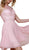 Nox Anabel - Y629 Embellished Illusion Halter Chiffon A-line Dress